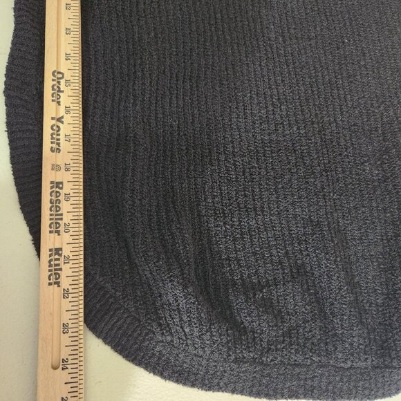 Express Sweater Womens Small Black Ribbed Knit Pullover Round Hem Cozy Soft - Picture 7 of 13